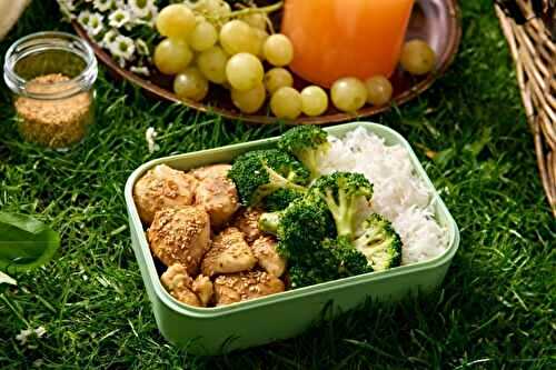 Bento box de poulet Teriyaki aux légumes