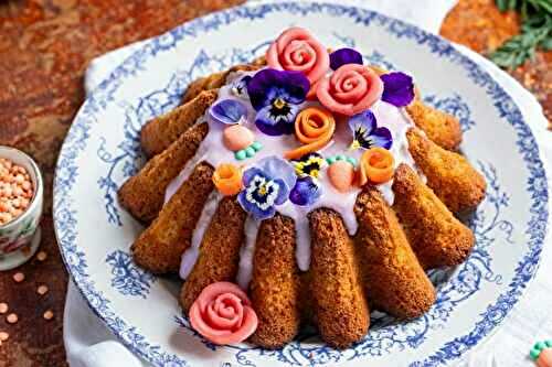 Carrot cake sans gluten et protéiné aux lentilles corail