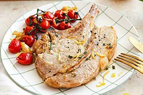Côte de veau aux tomates cerises