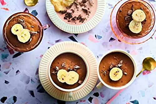 Crème express à la banane et au chocolat
