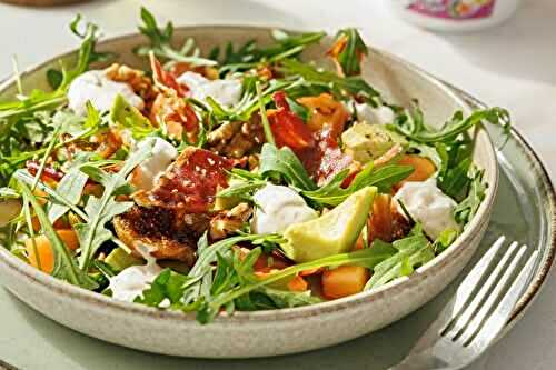 Salade au jambon de Parme croustillant et Petit Billy