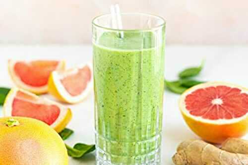 Smoothie pomelo de Corse, gingembre et épinard