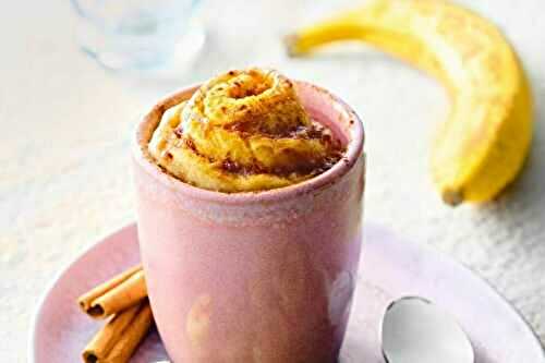 Banana cinnamon rolls version mugcake