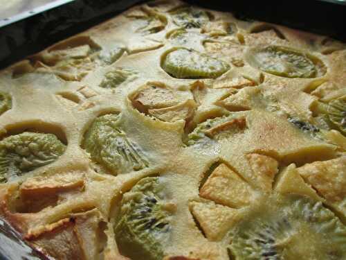 Clafoutis kiwis/pomme