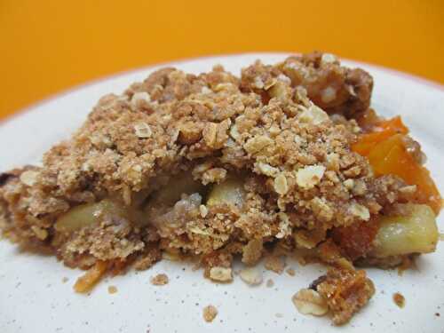 Crumble aux pommes et à la courge sucrine