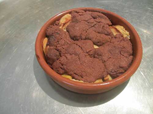 Crumble aux pommes et au chocolat