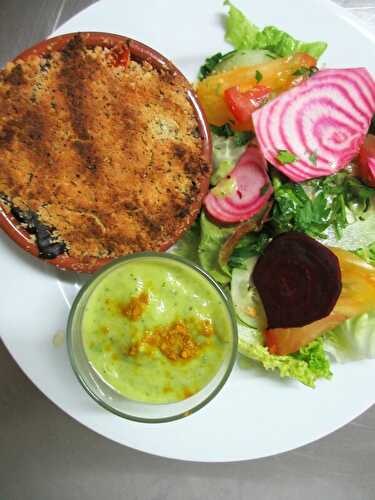 Crumble salé aux légumes d'été (sans gluten)