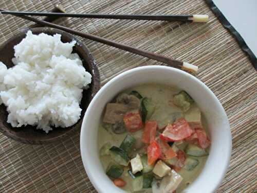 Curry vert de légumes de printemps