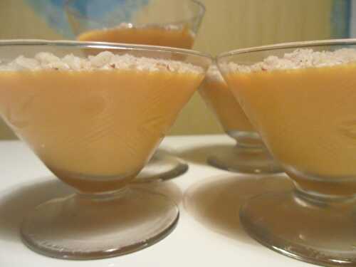 Flan sucré à l'indienne carottes/lait de coco (recette végétalienne)