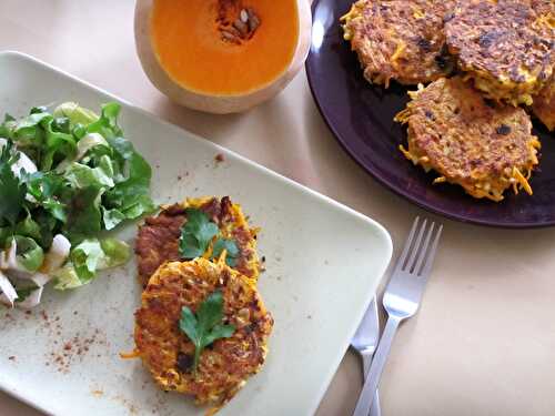 Galette végétarienne riz et courge butternut (recette antigaspi)