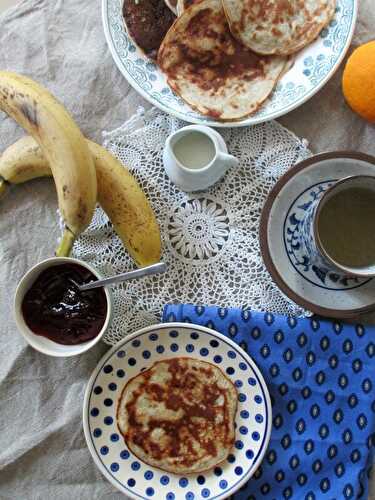 Pancake à la banane (Vegan / sans oeuf / sans lactose)