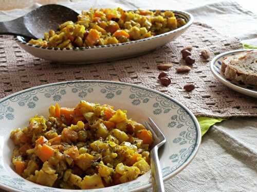 Poêlée de céleri rave et carottes au miel