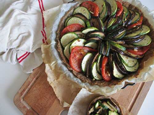 Tarte légère aux légumes du soleil (végétale)