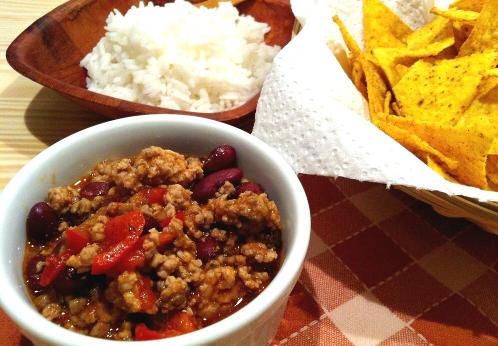 Chili con carne recette mex tex, dîner mexicain - L'amour Culinaire