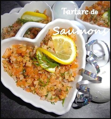 Saint-Valentin:  Tartare de Saumons  - L'amour Culinaire