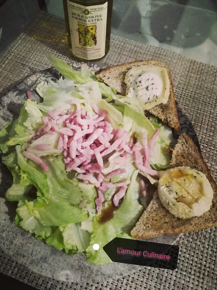 Salade chèvre chaud faites part les soins de mon cher et tendre. - L'amour Culinaire