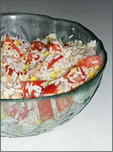 Salade de riz au thon  - L'amour Culinaire