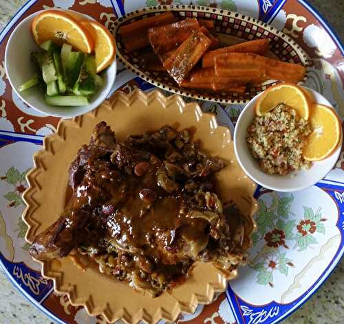 EPAULE D’AGNEAU CONFITE AUX ÉPICES , SOUVENIR GASTRONOMIQUE DE MARRAKECH