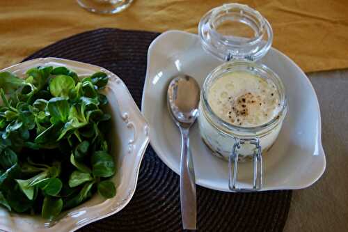 MES OEUFS COCOTTE AUX CHAMPIGNONS , AUBERGINE ET JAMBON