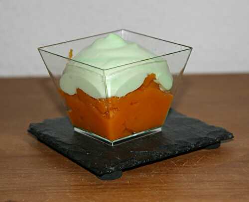 PURÉE DE CAROTTE AU CARVI ET CHANTILLY AU WASABI