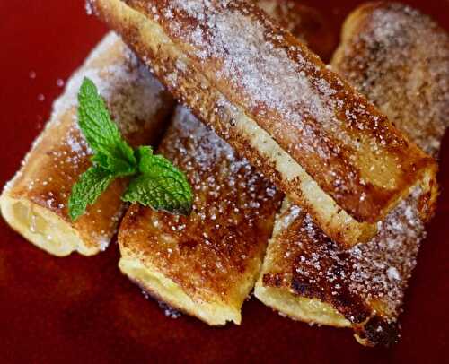 ROULEAUX TRÈS GOURMANDS FAÇON PAIN PERDU