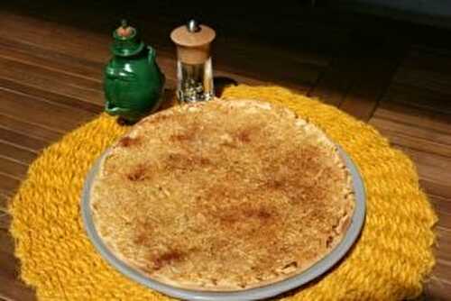 TARTE FINE AUX POMMES À L'HUILE D'OLIVE , POIVRE DE TIMUT ET CANNELLE