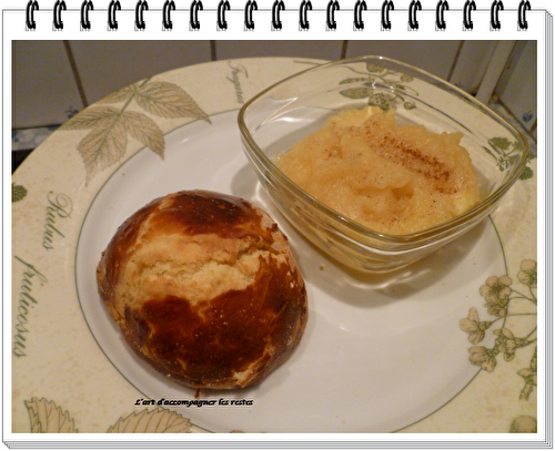 Beignets à la compote de pommes, cuits au four