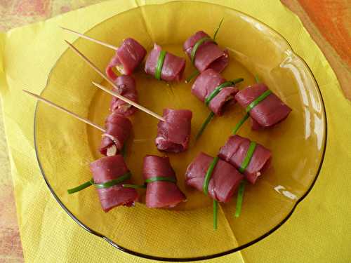 Bouchées de magret fumé au foie gras