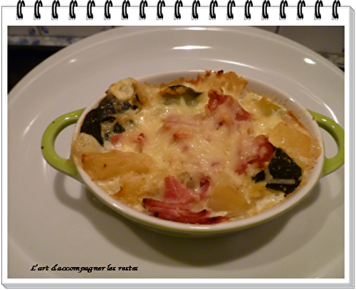 Cocotte de courgettes et pommes de terre au jambon WW