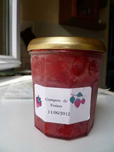 Compote de fraises