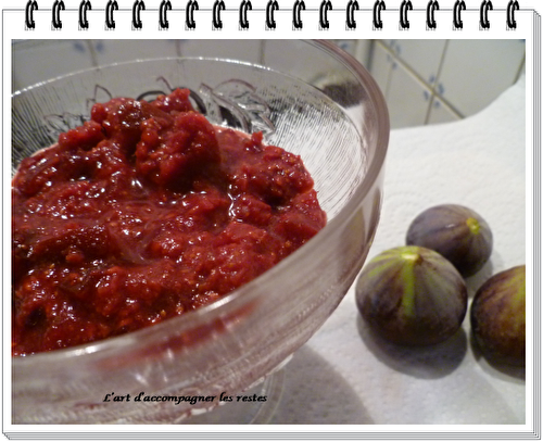 Compote figues framboises