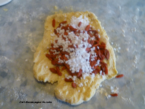 Cramique au sucre et aux baies de goji