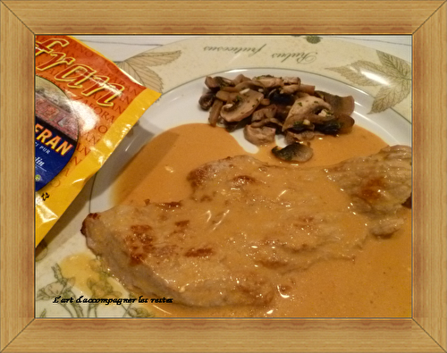 Escalopes de veau sauce safranée