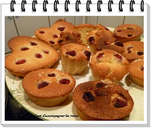 Financier aux framboises