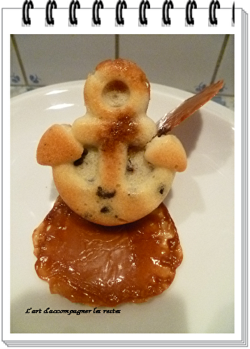 Financiers aux caramels et aux pépites de chocolat