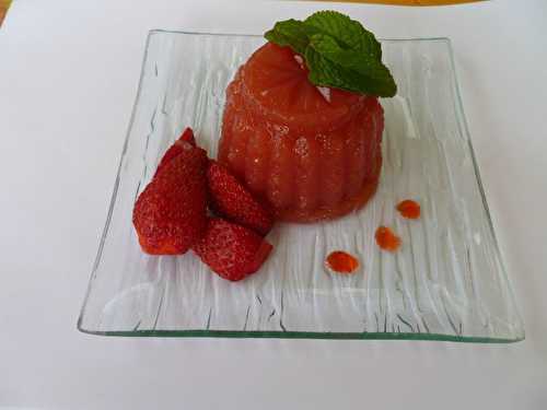 Flan de fraises