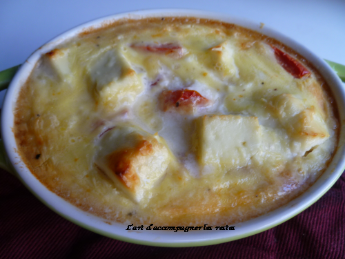 Flan de tomate au fromage de chèvre