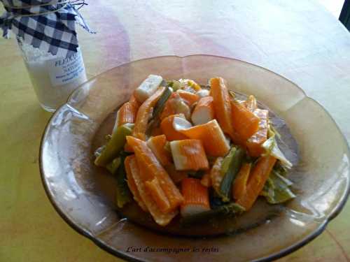 Fondue de légumes au surimi