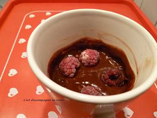 Gâteau à la tasse chocolat framboise