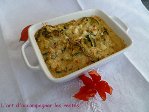 GRATIN DE COURGETTE À L’ITALIENNE AU THERMOMIX