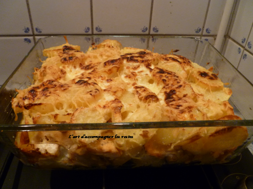 Gratin de PDT au saumon frais