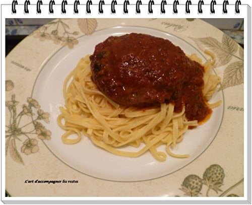 Haché de veau à la bolognaise