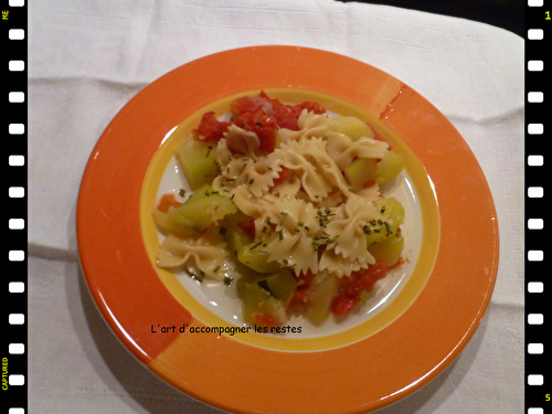 One pot pasta tomate courgette