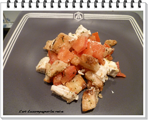 Panzanella revisitée au chèvre