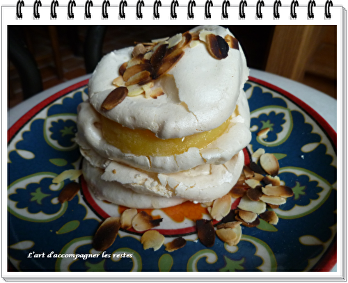 Pavlova haute comme 3 pommes