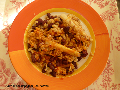 Riz pilaf aux haricots rouges