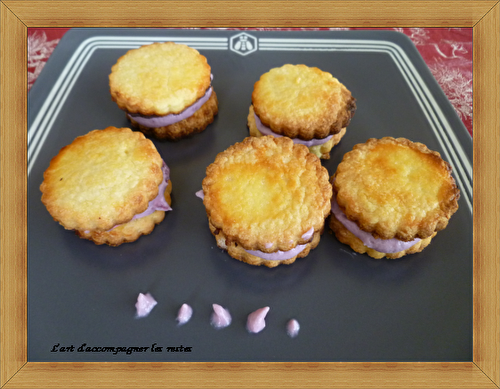 Sablés ganache framboise