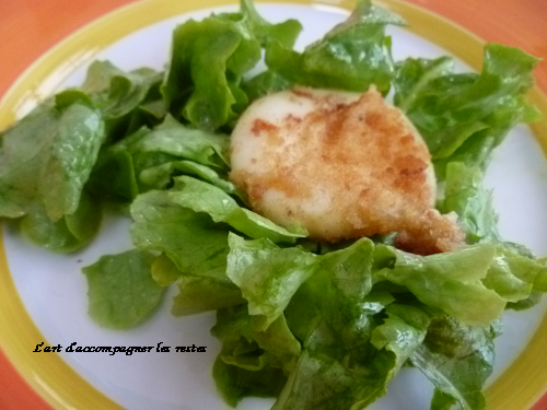 Salade croustillante au babybel