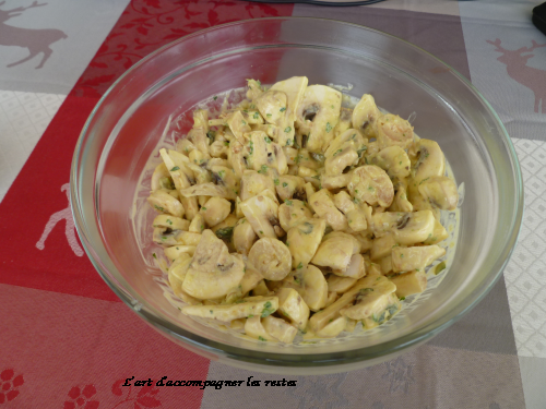 Salade de champignons de Paris