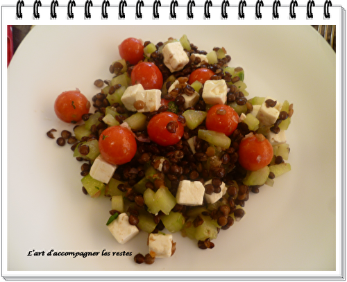 Salade de lentilles à la grecque